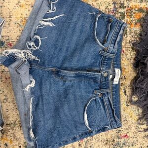 Abercrombie & Fitch Blue Jean Shorts Classic Cut-Off Style